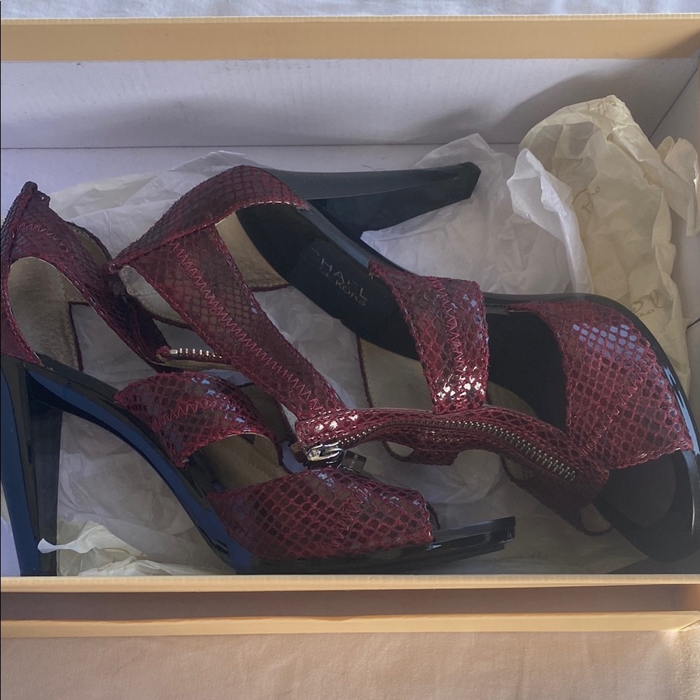 Michael Kors Red High Heeled Pumps